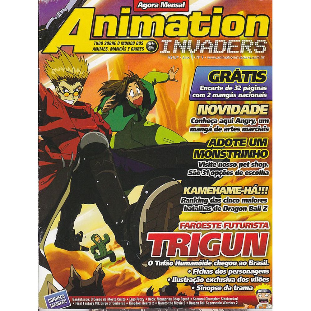 Animation Invaders 06 Editora Europa - Gibis Quadrinhos Revistas Mangás -  Rika